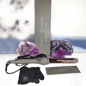 Complex Culture 1.25” Thermal Styling Curling Wand with Glove Beach Waves *BNIB